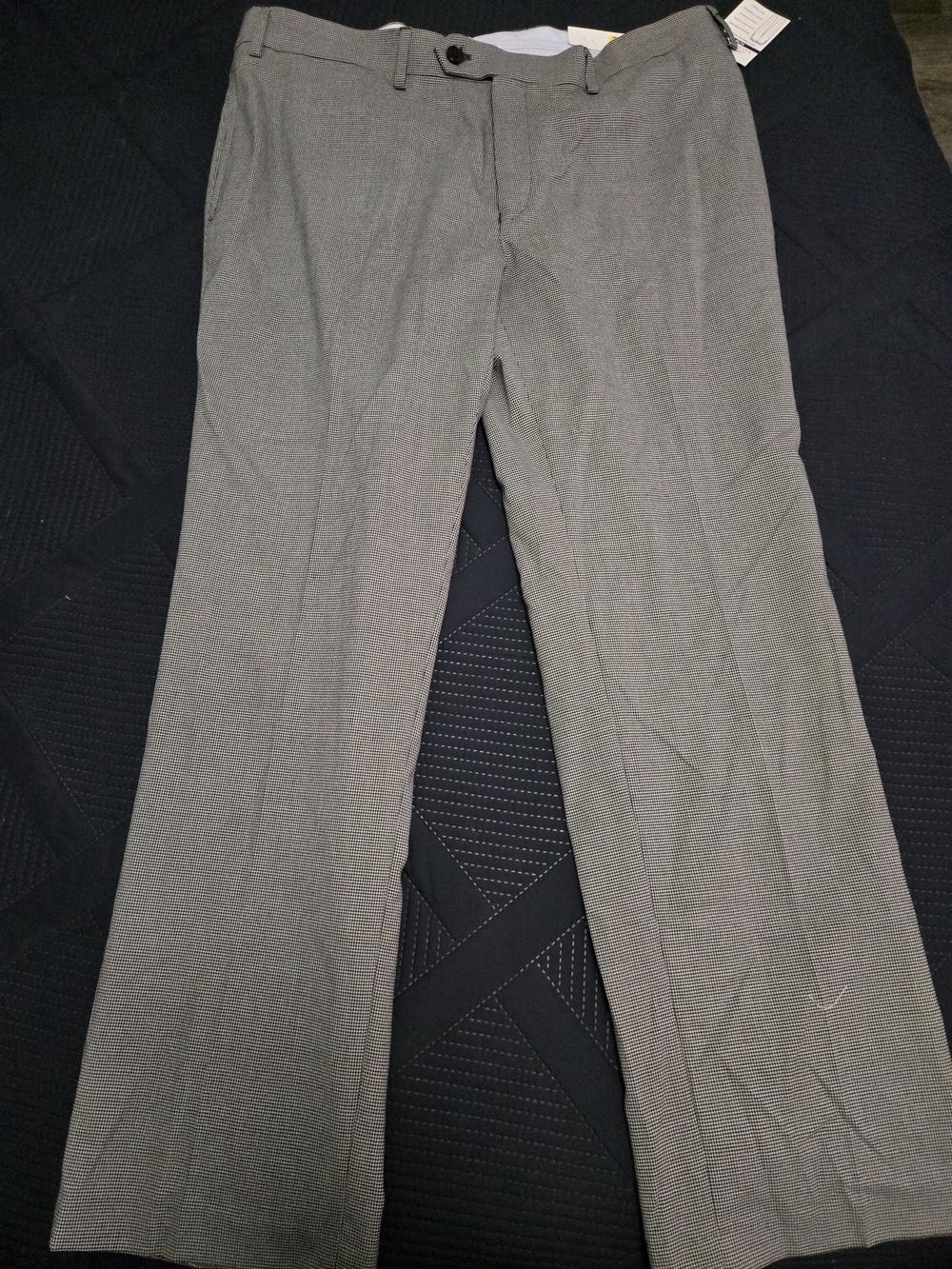Ralph Lauren Mens Light Gray Dress Pants - Flat Front, Slim Fit 36x29